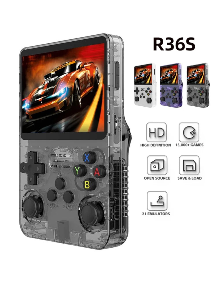 R36S Retro Handheld Game Console 🕹️ 128GB & 64GB Preloaded Games, Linux