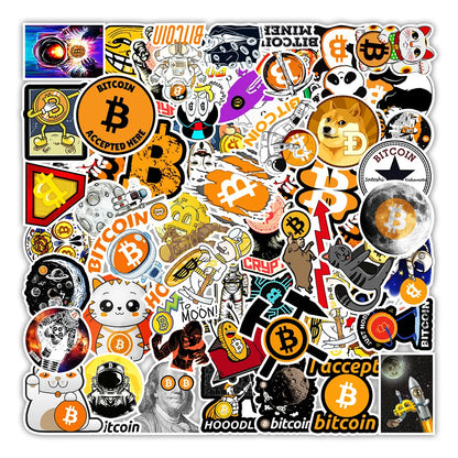 Pegatinas Moneda Bitcoin BTC