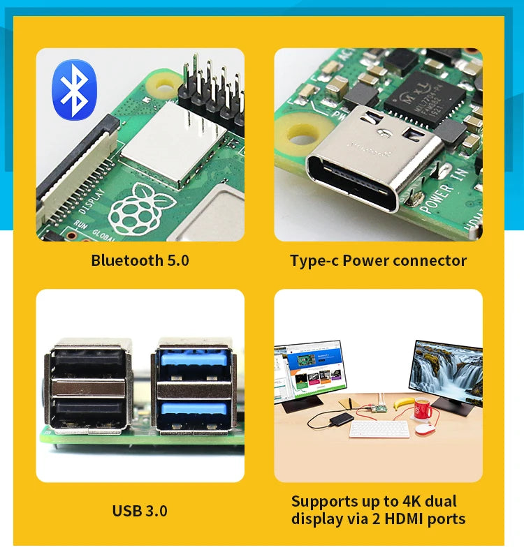 Raspberry Pi 4 🍓🍇🫐 4GB/8GB RAM + Case + Optional Cooling Fan Blockchain Development & Bitcoin Mining