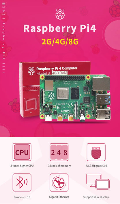 Raspberry Pi 4 🍓🍇🫐 4GB/8GB RAM + Case + Optional Cooling Fan Blockchain Development & Bitcoin Mining