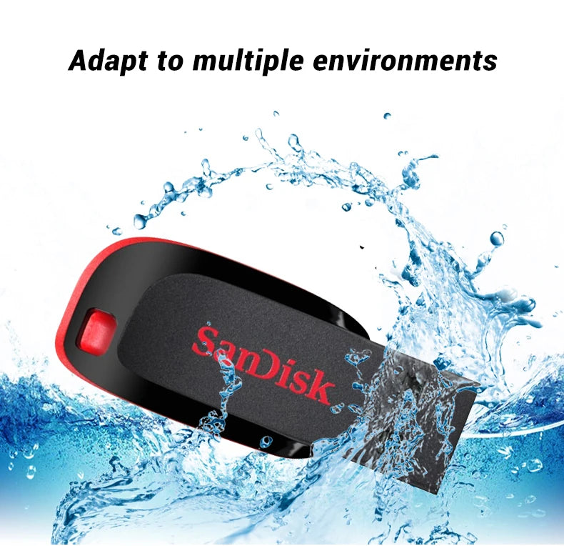 SanDisk Cruzer CZ50 USB 2.0 Encrypted 🛡️ Secure Storage for Bitcoin Wallets and Seeds (16GB-128GB, FAT32)