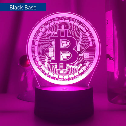 Luz de noche LED Bitcoin