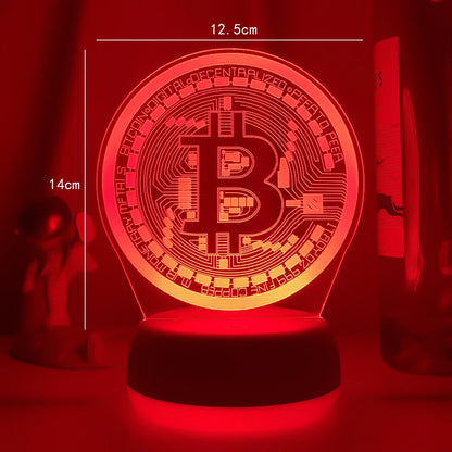 Luz de noche LED Bitcoin