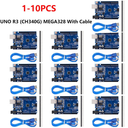 Arduino UNO R3 🏗️ Kit (CH340G) + USB/Type-C Cable 🪛 Development for Bitcoin & Blockchain Projects