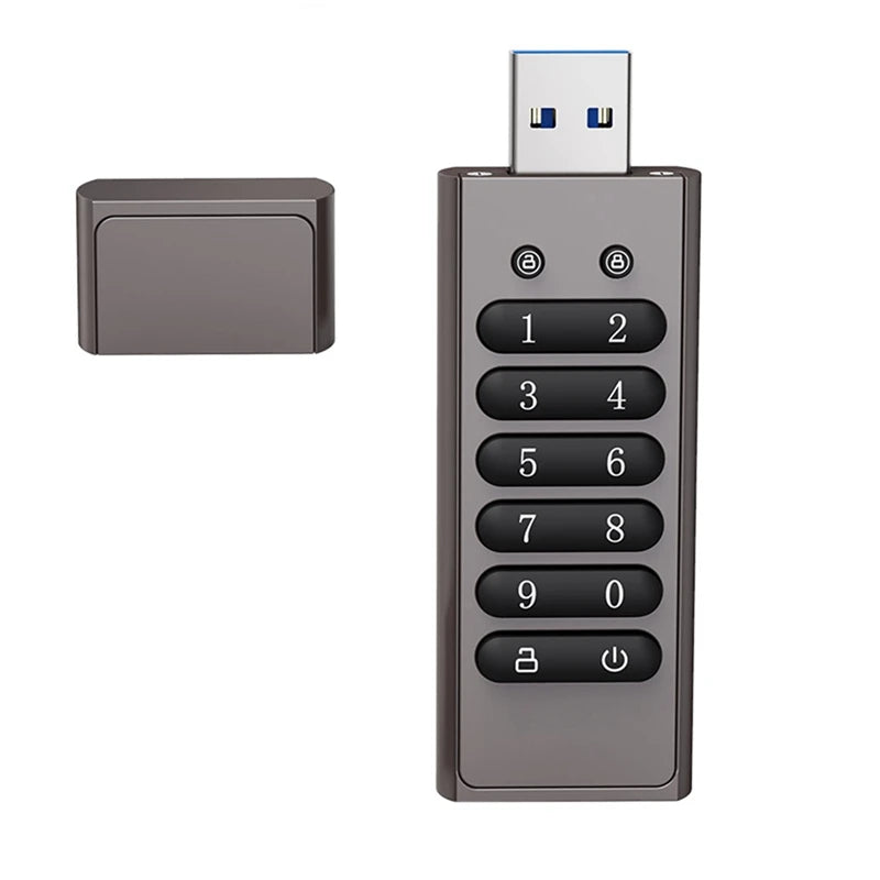 Encrypted USB 🛡️ 256GB/128GB Ultra-Secure Storage for Bitcoin Wallets and Private Keys (AES 256-bit, USB 3.0)