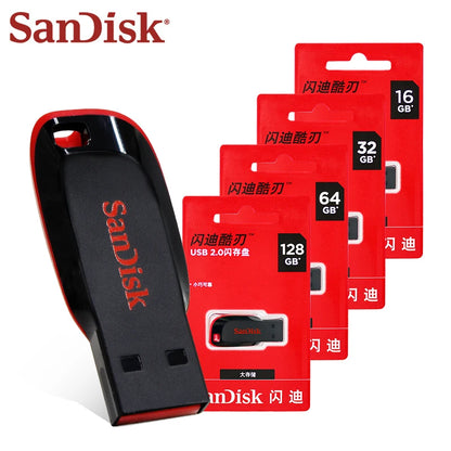 SanDisk Cruzer CZ50 USB 2.0 Encrypted 🛡️ Secure Storage for Bitcoin Wallets and Seeds (16GB-128GB, FAT32)