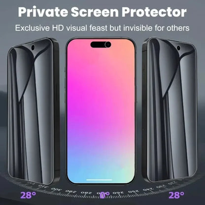 3Pcs Anti-Spy Hydrogel Screen Protector for iPhone