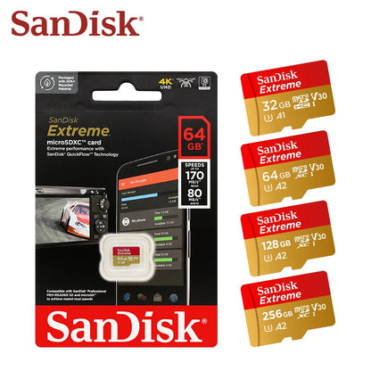 SanDisk Extreme MicroSD 32GB-256GB 🟧🟨 Ultra-Fast Storage for Bitcoin Wallets, Nodes, and Crypto Projects (190MB/s, A2/V30)