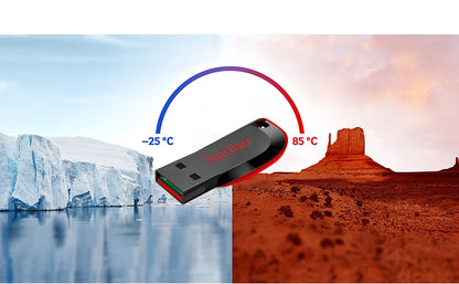 SanDisk Cruzer CZ50 USB 2.0 Encrypted 🛡️ Secure Storage for Bitcoin Wallets and Seeds (16GB-128GB, FAT32)