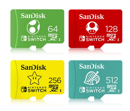 SanDisk Nintendo 🫧🎮 MicroSDXC Card 64GB-512GB Ultra-Secure Storage for Bitcoin Wallets, Nodes