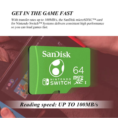 SanDisk Nintendo 🫧🎮 MicroSDXC Card 64GB-512GB Ultra-Secure Storage for Bitcoin Wallets, Nodes