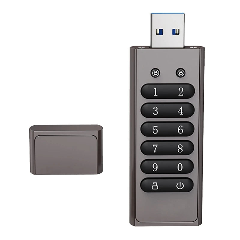 Encrypted USB 🛡️ 256GB/128GB Ultra-Secure Storage for Bitcoin Wallets and Private Keys (AES 256-bit, USB 3.0)