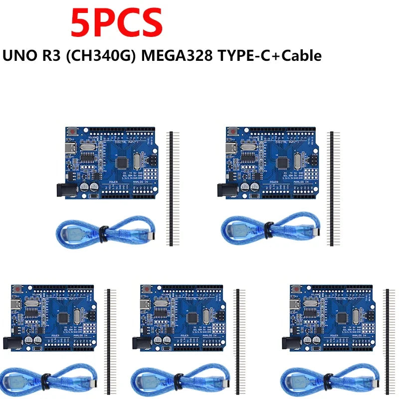 Arduino UNO R3 🏗️ Kit (CH340G) + USB/Type-C Cable 🪛 Development for Bitcoin & Blockchain Projects