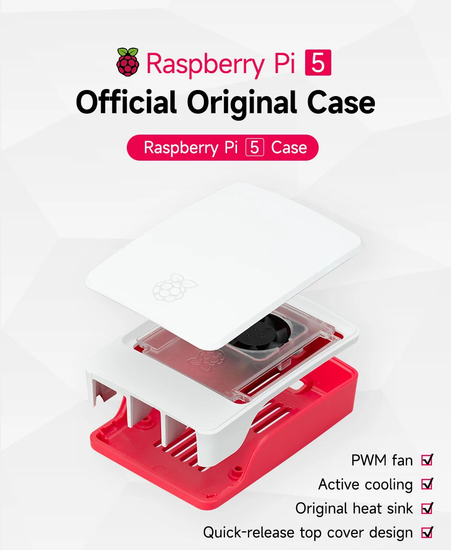 Official Raspberry Pi 5 Case with PWM Fan and Heatsink 🍓🍇🫐 Professional Protection for Bitcoin Nodes and Miners