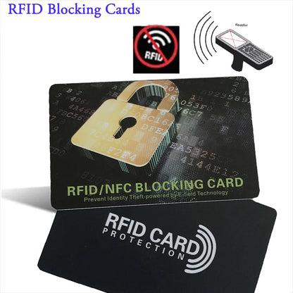 1Pc RFID Blocage Cartes Sans Contact NFC Débit Carte De Crédit Passeport Protecteur Blocage Ensemble Conception Antivol Intelligente S'adapte Parfaitement