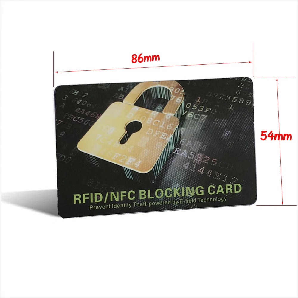 1Pc RFID Blocage Cartes Sans Contact NFC Débit Carte De Crédit Passeport Protecteur Blocage Ensemble Conception Antivol Intelligente S'adapte Parfaitement