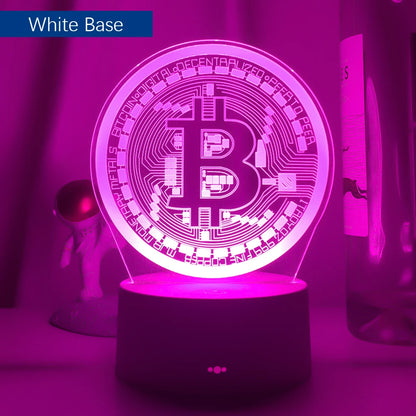 Luz de noche LED Bitcoin