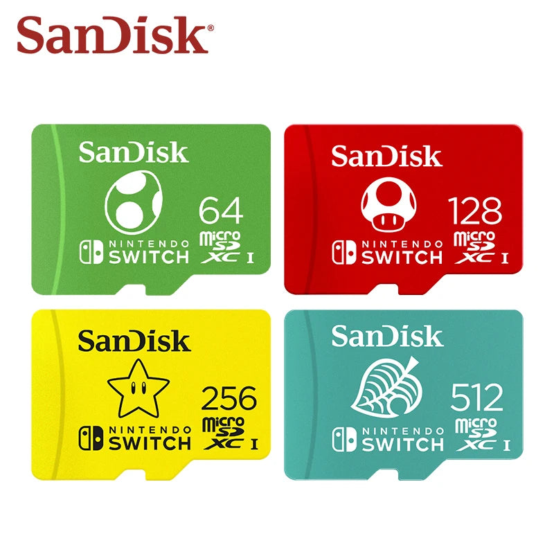 SanDisk Nintendo 🫧🎮 MicroSDXC Card 64GB-512GB Ultra-Secure Storage for Bitcoin Wallets, Nodes