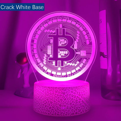 Luz de noche LED Bitcoin