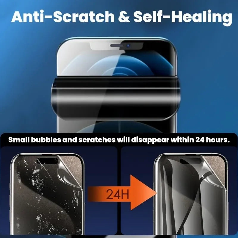 3Pcs Anti-Spy Hydrogel Screen Protector for iPhone