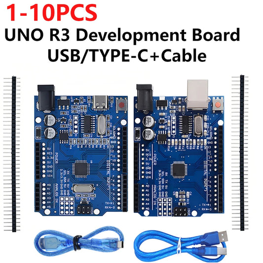 Arduino UNO R3 🏗️ Kit (CH340G) + USB/Type-C Cable 🪛 Development for Bitcoin & Blockchain Projects