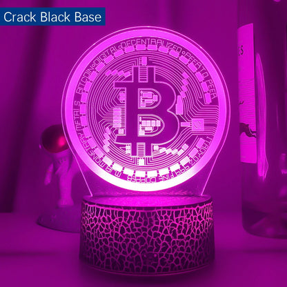 Luz de noche LED Bitcoin