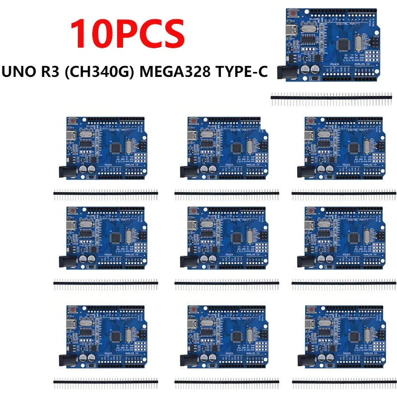 Arduino UNO R3 🏗️ Kit (CH340G) + USB/Type-C Cable 🪛 Development for Bitcoin & Blockchain Projects