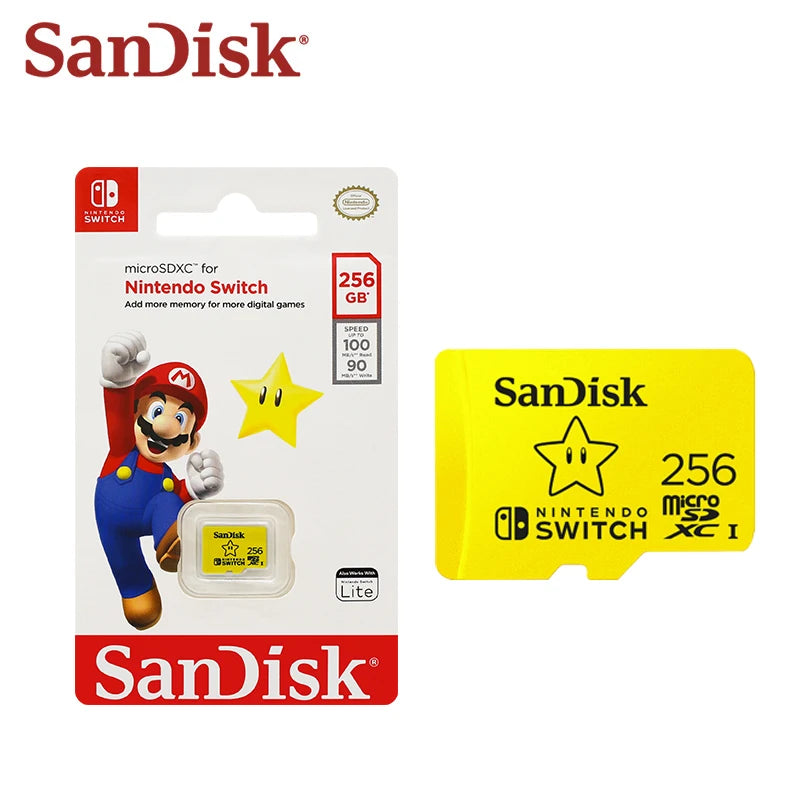 SanDisk Nintendo 🫧🎮 MicroSDXC Card 64GB-512GB Ultra-Secure Storage for Bitcoin Wallets, Nodes