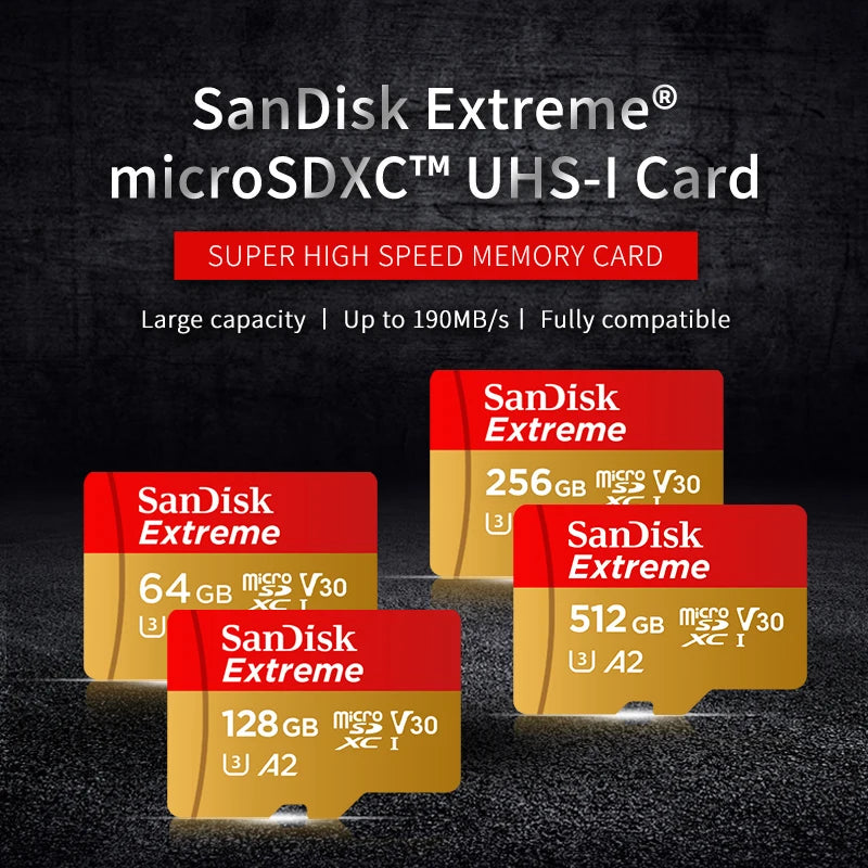 SanDisk Extreme MicroSD 32GB-256GB 🟧🟨 Ultra-Fast Storage for Bitcoin Wallets, Nodes, and Crypto Projects (190MB/s, A2/V30)