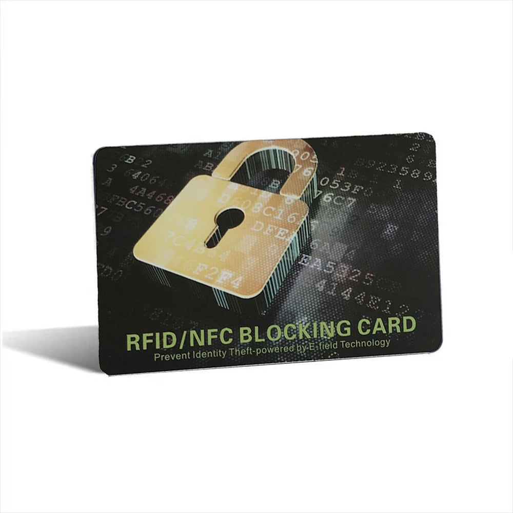 1 pieza de tarjetas de bloqueo RFID sin contacto NFC, protector de pasaporte, diseño antirrobo inteligente que se adapta perfectamente