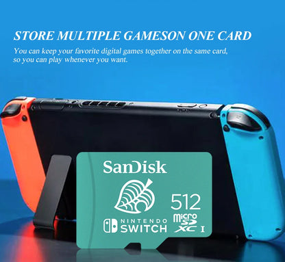 SanDisk Nintendo 🫧🎮 MicroSDXC Card 64GB-512GB Ultra-Secure Storage for Bitcoin Wallets, Nodes