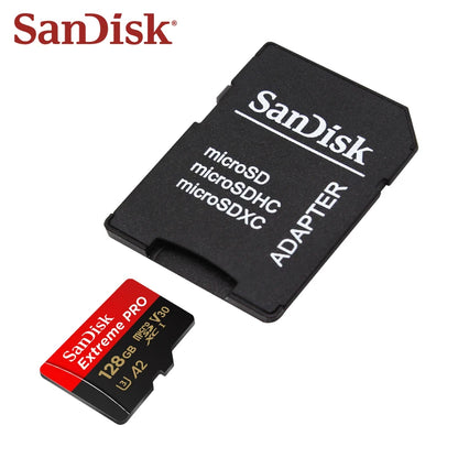 SanDisk Extreme PRO microSDXC UHS-I Memory Card V30 A2 Micro SD Card 32GB 64GB 128GB 256GB 512GB 1TB Up to 200Mb/s Flash TF Card